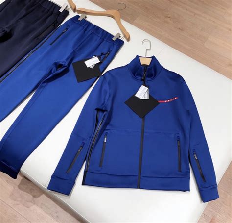 prada tracksuit set mens